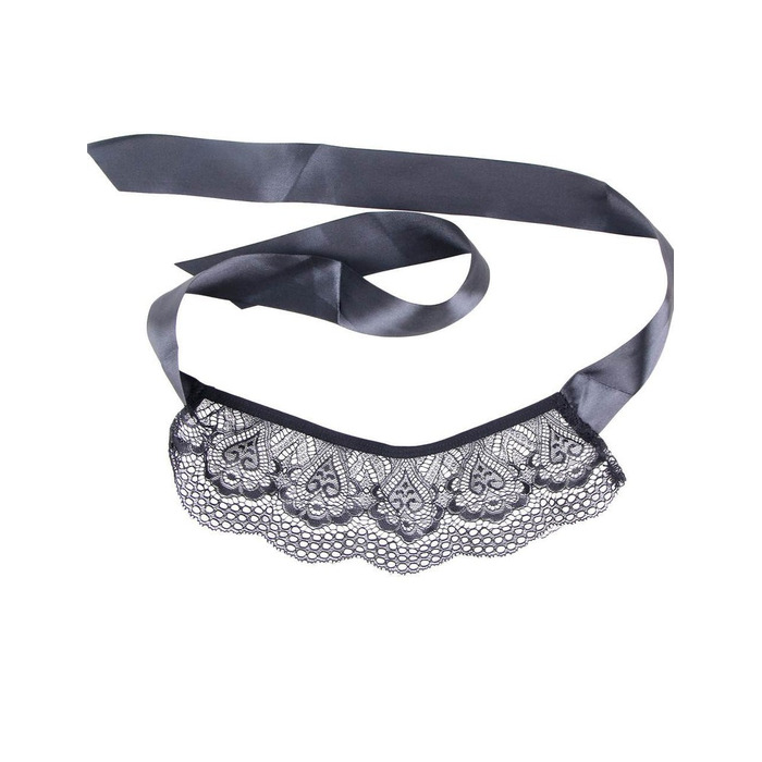 Комплект білизни Star Night боді та пов'язка на очі, чорний, M-L