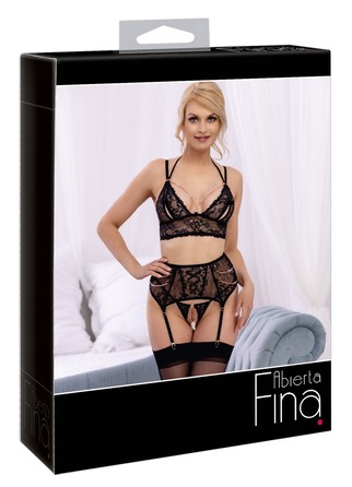Комплект белья Bra Suspender Set L