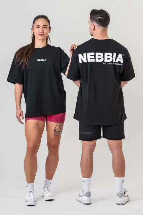Футболка Nebbia Oversized T-shirt GYM ESSENTIALS Black 381