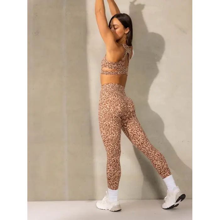 Леггинсы Ryderwear Empower High Waisted Leggings - Mocha Leopard