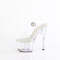 Босоніжки Pleaser Adore-708HT на підборах 7 дюймів, 2 3/4 дюйма з тонованим ремінцем на щиколотці з PF, прозорі