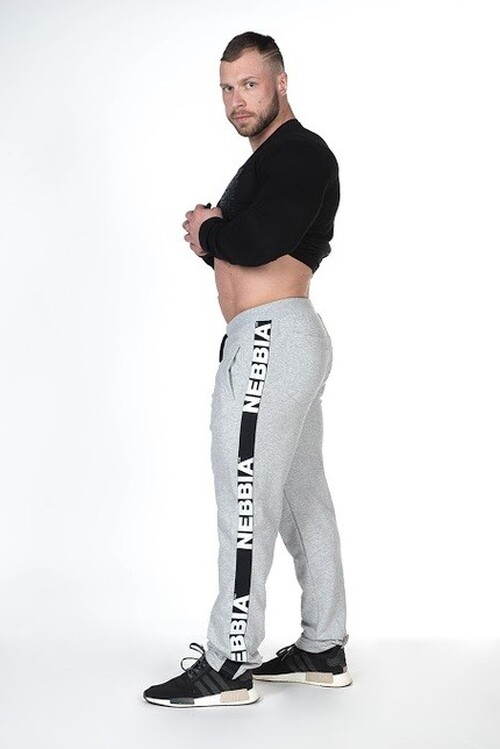 Спортивні штани Nebbia Sweatpants HardCore 366 light grey