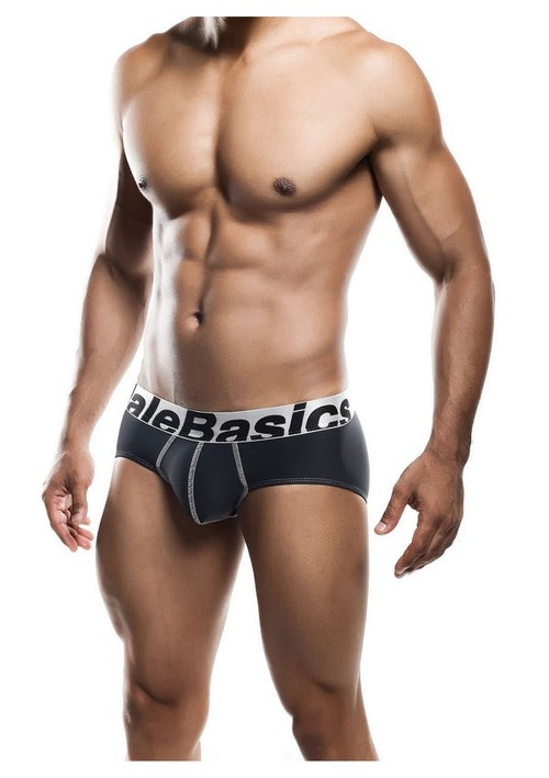 Мужские трусы MaleBasics Microfiber Brief из микрофибры, серые, S