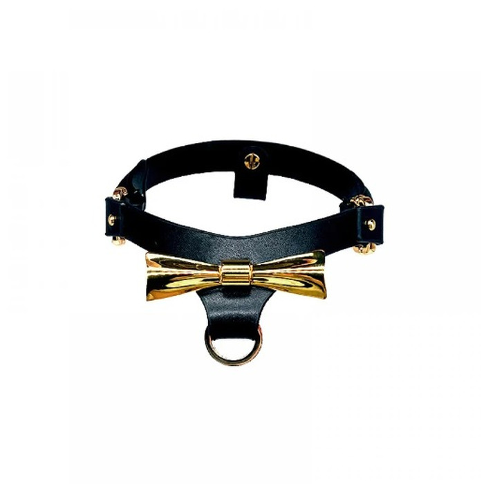 Набір БДСМ із збруї та пестисів Butterfly UPKO, італійська шкіра, позолота 24К