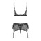 Комплект Obsessive Shibu 3-pcs set black L/XL