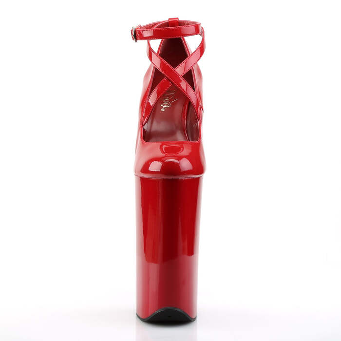 Туфли-лодочки Beyond-087, каблук 10 дюймов, высота 6 1/4 дюйма, ремешок на щиколотке крест-накрест, красные