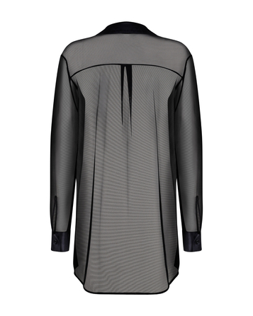 Сексуальный халат-рубашка Obsessive Stellya babydoll black M/L