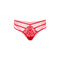 Трусики кружевные Daring Intimates с декоративными ремешками, красные