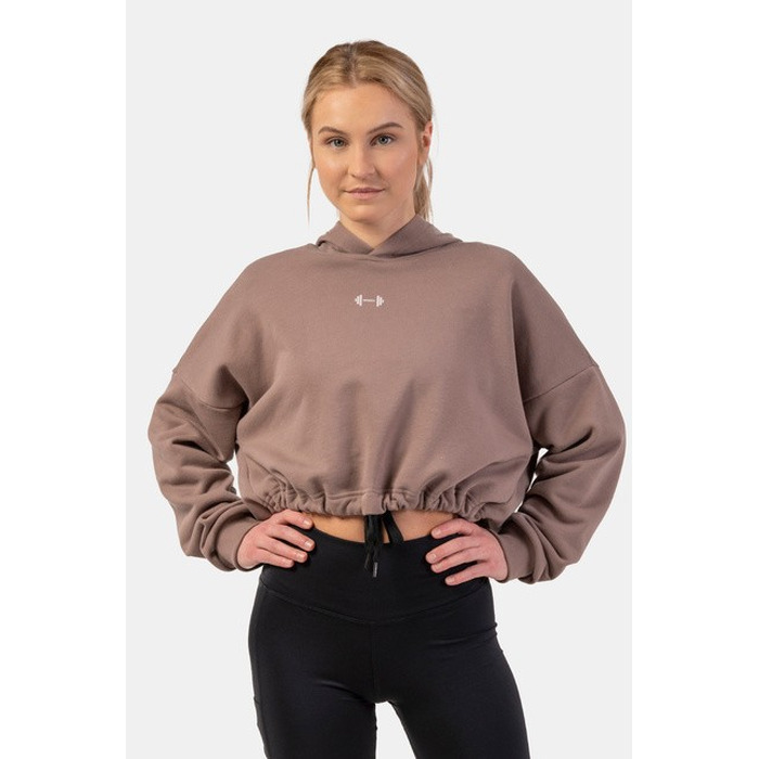 ХУДІ LOOSE FIT CROP HOODIE ICONIC BROWN 421