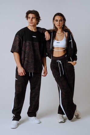 Штани Nebbia Relaxed Sweatpants POWER Dark Brown Camo 904