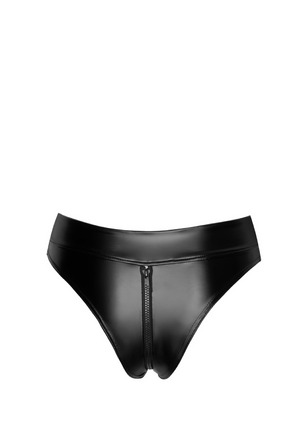 Трусики з декоративною блискавкою Noir Handmade F260 чорні, XXXL