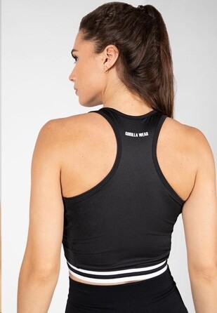 Топ GW Mesa Zip Front Crop Top Black