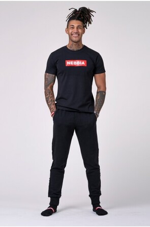 СПОРТИВНА ФУТБОЛКА NEBBIA MEN'S T-SHIRT BLACK 593