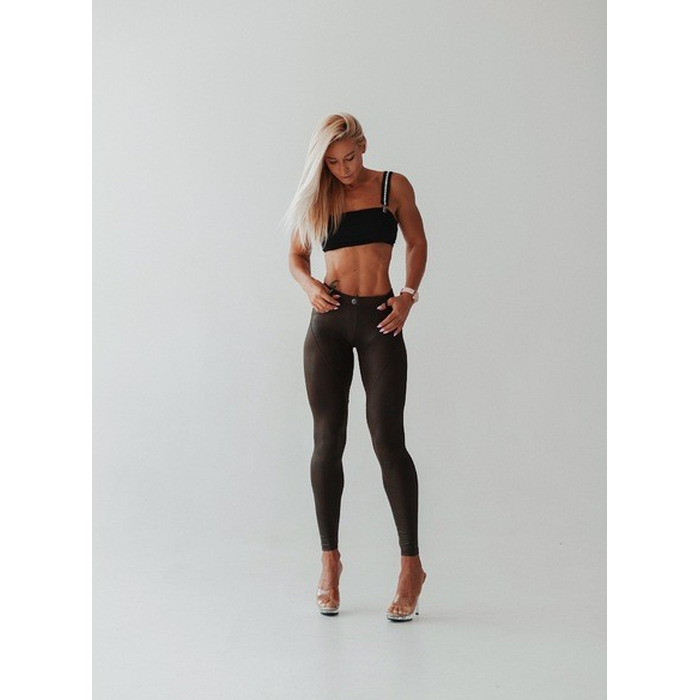 Штани NEBBIA LEATHER LOOK BUBBLE BUTT PANTS 538 Brown