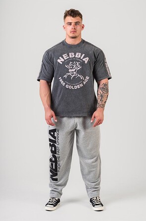 Штани Nebbia Iconic Sweatpants BEAST MODE-ON Light Grey 198