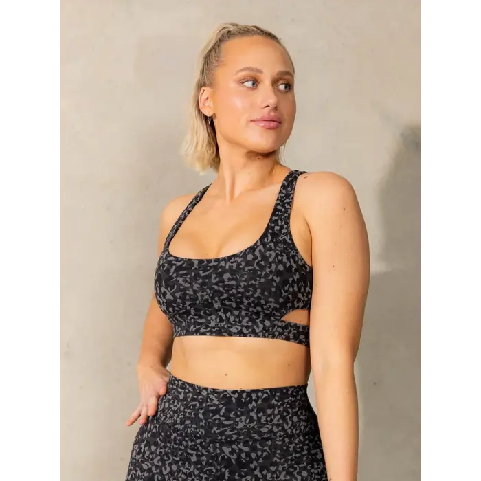 Топ Ryderwear Empower Sports Bra - Black Leopard