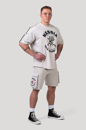 Футболка Nebbia Washed Oversized T-Shirt GOLDEN AGE Light Grey 790