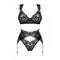 Мереживний комплект сексуальної білизни XS/S Donna Dream Obsessive, 3 предмети