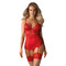 Корсет із підв'язками для панчохи Obsessive Lovica corset S/M