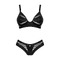 Комплект нижнего белья Obsessive Chic Amoria черный, M-L
