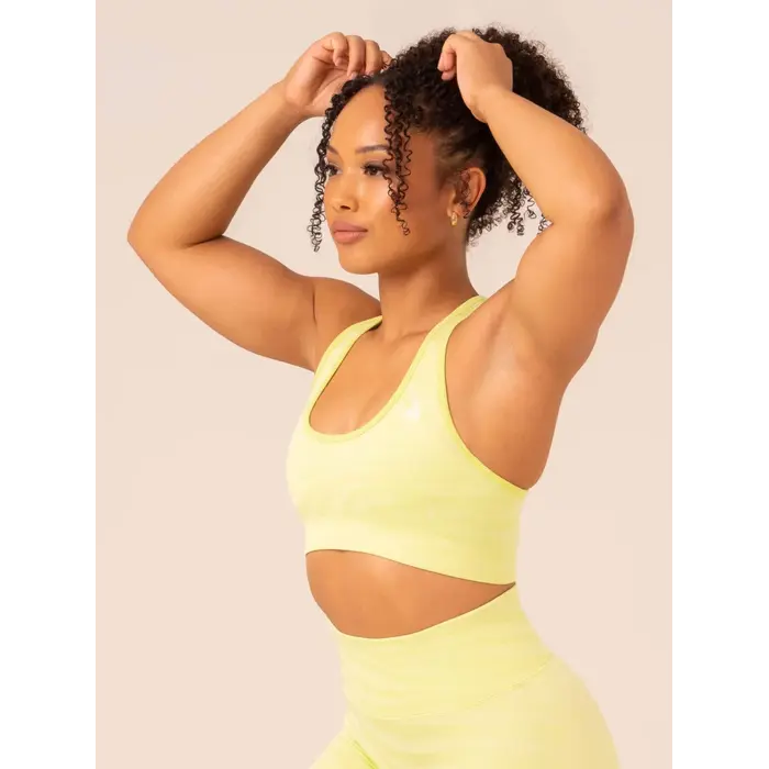 Топ Ryderwear Zebra Seamless Sports Bra - Lime Zebra