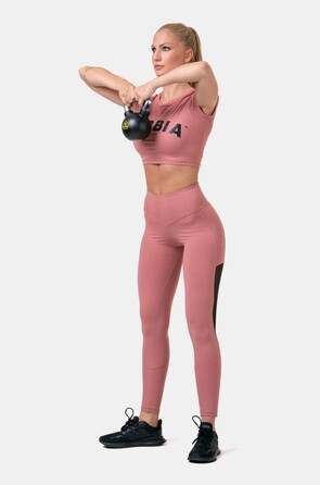 Легінси High Waist & Mesh Leggings 573 Old Rose Roze