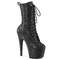 Чоботи Pleaser Adore-1040LPH *7-дюймовий каблук, 2 3/4-дюймові черевики на шнурівці зпереду, блискавка збоку, чорні/тваринний принт