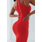 Плаття Fitzona RED DRESS WITH NECK DETAIL AND ZIPPER